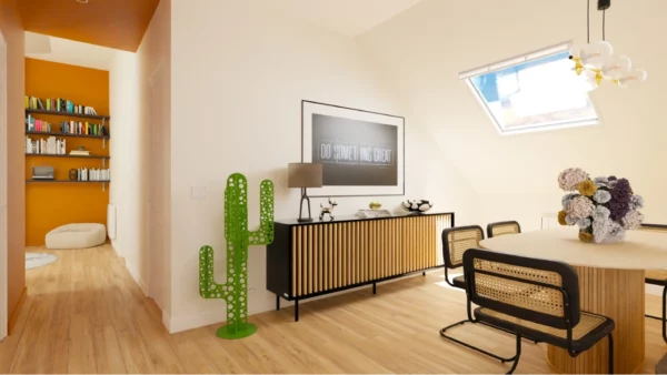 cactus metal 4 branches vert troué avec pics en intérieur