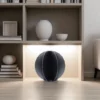 cactus metal boule noir avec pics en interieur