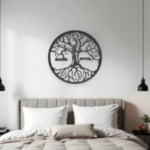Arbre de vie murale personnalisable dans une chambre