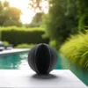 cactus metal boule noir en exterieur