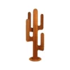 Cactus 4 branches en acier corten sans fond
