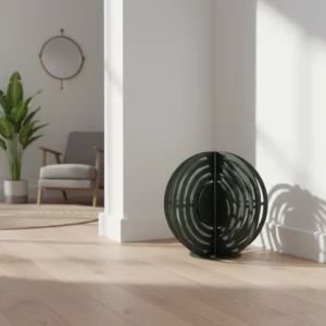cactus metal boule vert sombre avec trou en interieur