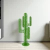 cactus metal 4 branches bleu vert en interieur