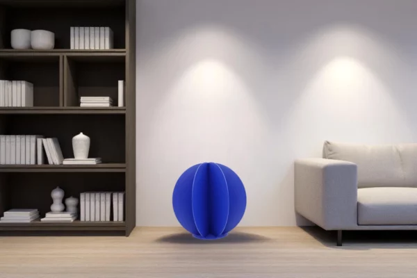 cactus metal bleu en interieur