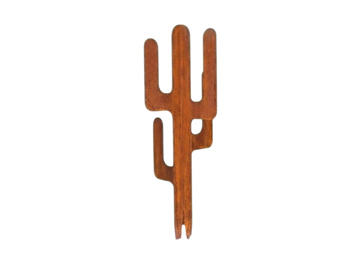 cactus-picot cactus avec picots en acier corten à planter en extérieur – Normandy Steel